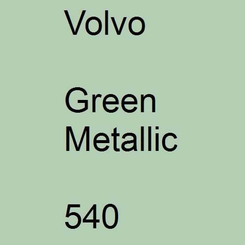 Volvo, Green Metallic, 540.